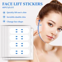40pcs invisible thin face stickers v shape face slimming sticker chin adhesive lift up tape makeup face lift tools dropship