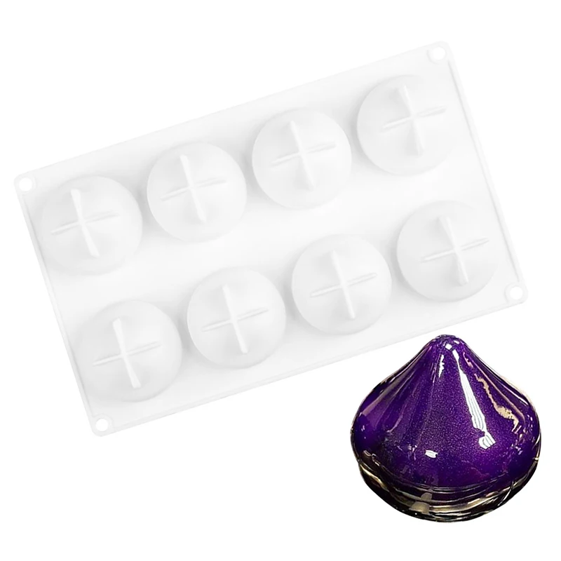 8 Cavity 3d Water Drop Round Silicone Cake Mold for Kitchen Chocolate Mousse Bread Dessert Pastry Bakeware Pan Decorating Tools | Дом и сад