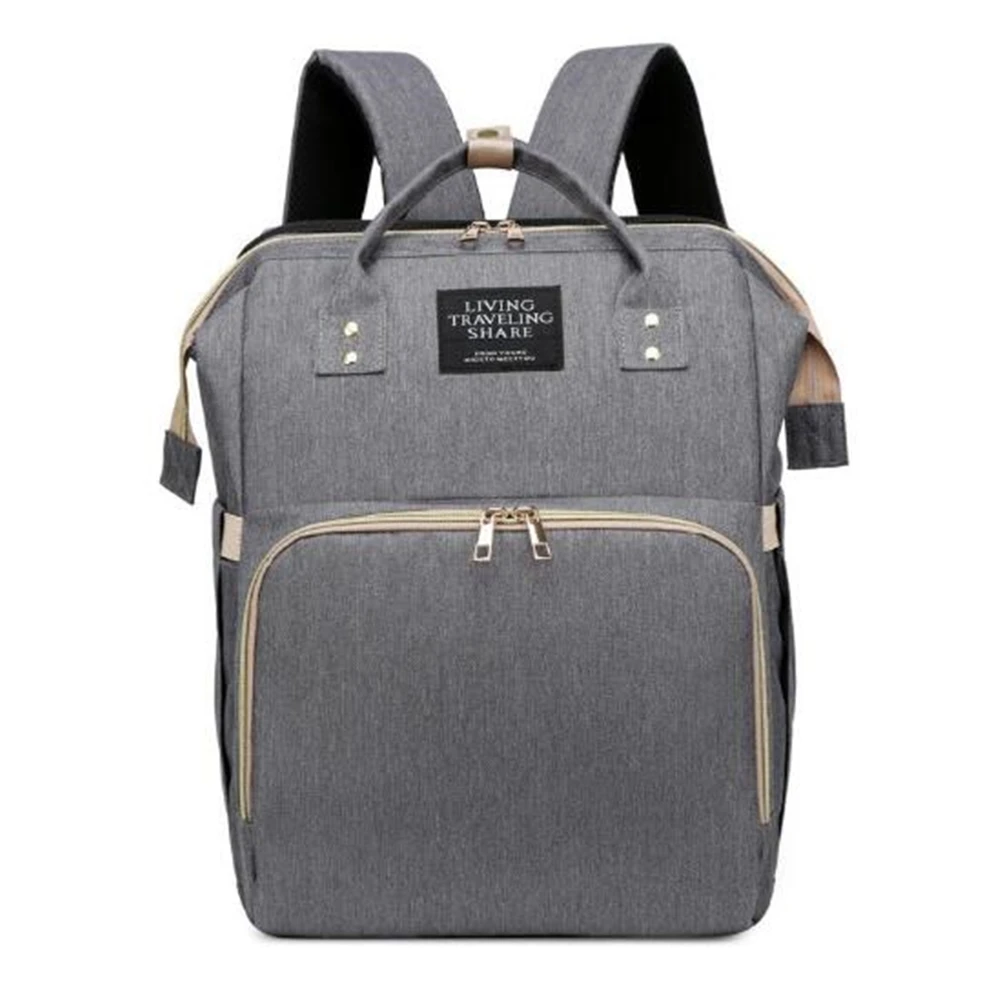 

Diaper Bag Backpack Mommy Large Capacity Baby Stroller Bag Multifunctional Baby Bed Waterproof Outdoor Travel Backpack