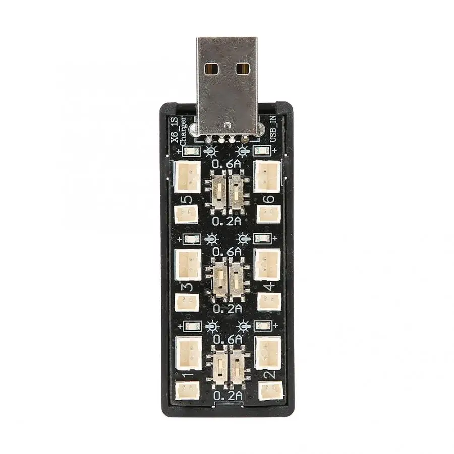 1S LiPo LiHV Батарея USB 3 8 V/4 35 V Зарядное устройство 6 канальный аксессуар Запчасти для