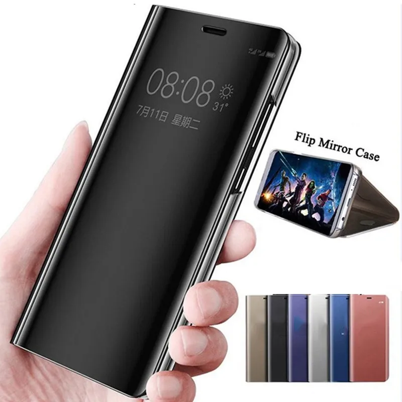 For Huawei Nova 7 Pro Case 360 Clear Leather Mirror Smart View Flip Stand Cover 7i SE Nova7 Shockproof Fundas Coques | Мобильные