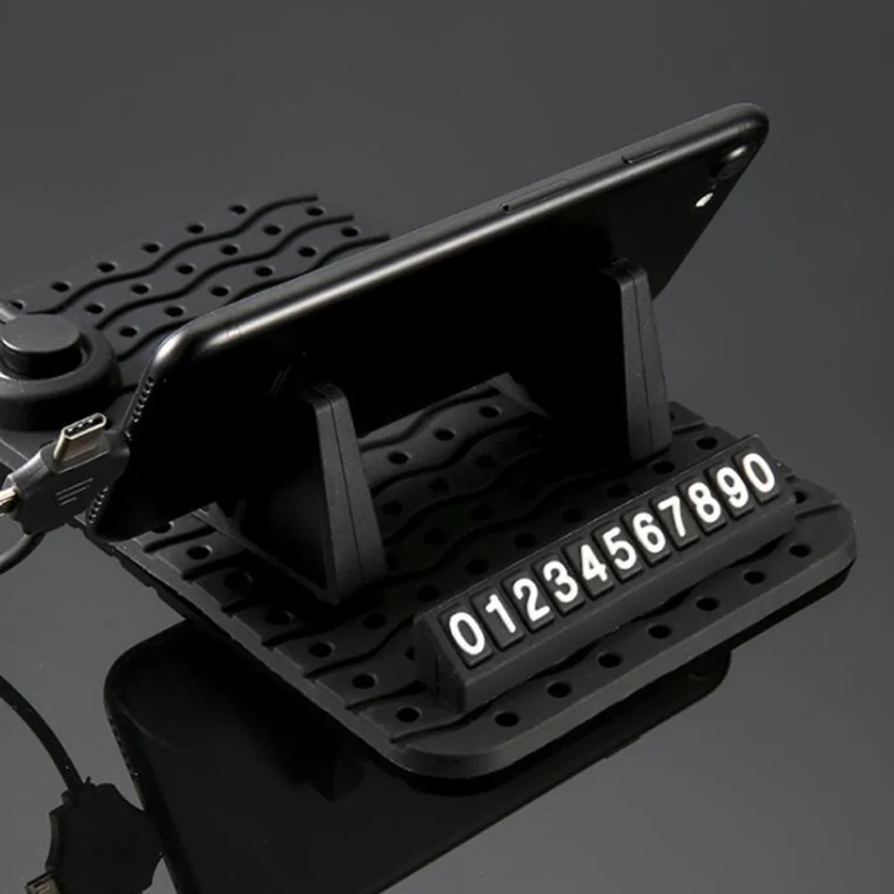 

Multifunctional Anti-Slip Pad Mobile Phone Bracket Silicone Non-slip Mat Dashboard Decoration Holder