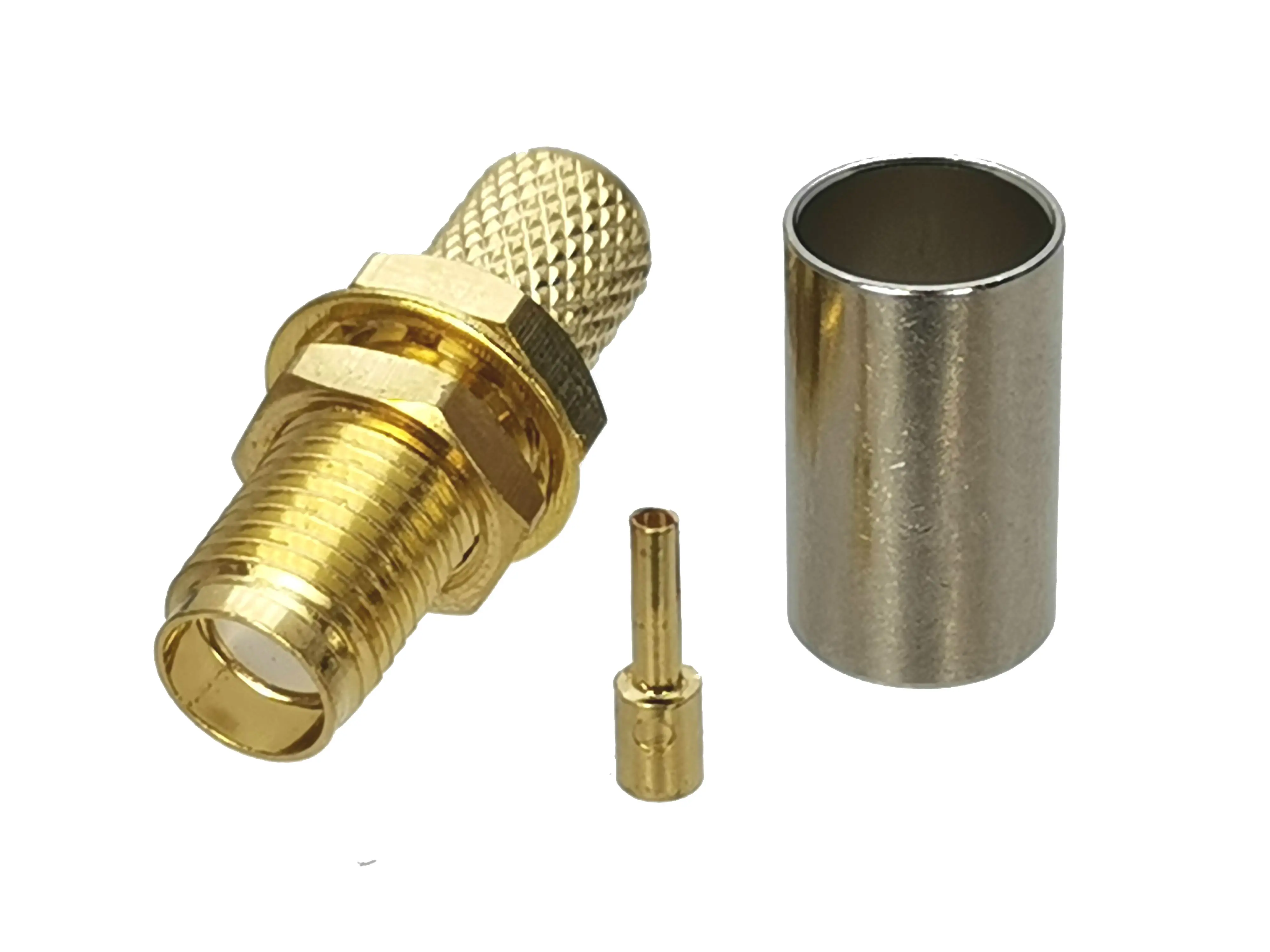 10 шт. SMA гнездо переборка обжимной RF разъем для RG 8X LMR240 RG8X кабель коаксиальный