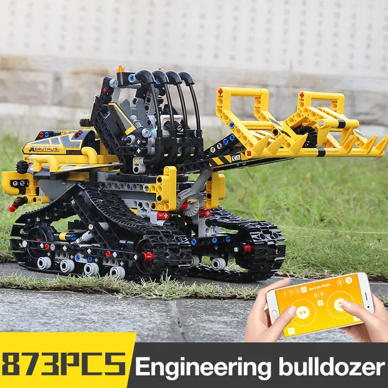 Мотор функция RC погрузчик совместим с Lepining 42094 моторизованный гусеничный набор