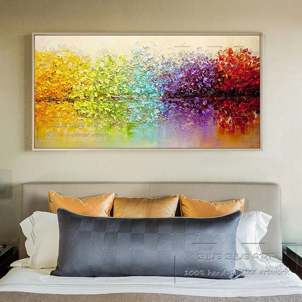 Большой художник ручная роспись высокое качество великолепная абстрактная