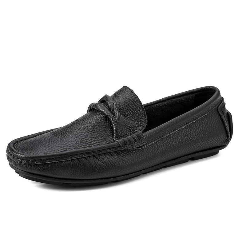 

Loafers 2020 Shoes Men Fashion Peas Shoes Men Autumn Comfy Slip-on Boat Drive Moccasins Male Footwear Leather Men Casual Shoes