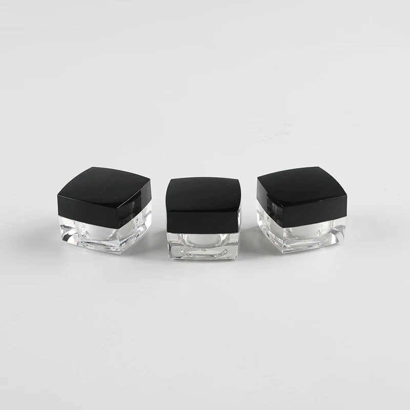 

20pcs 5g Quartet Acrylic bottle cosmetic jar refillable cream eye cream jar high-grade plastic cream jar
