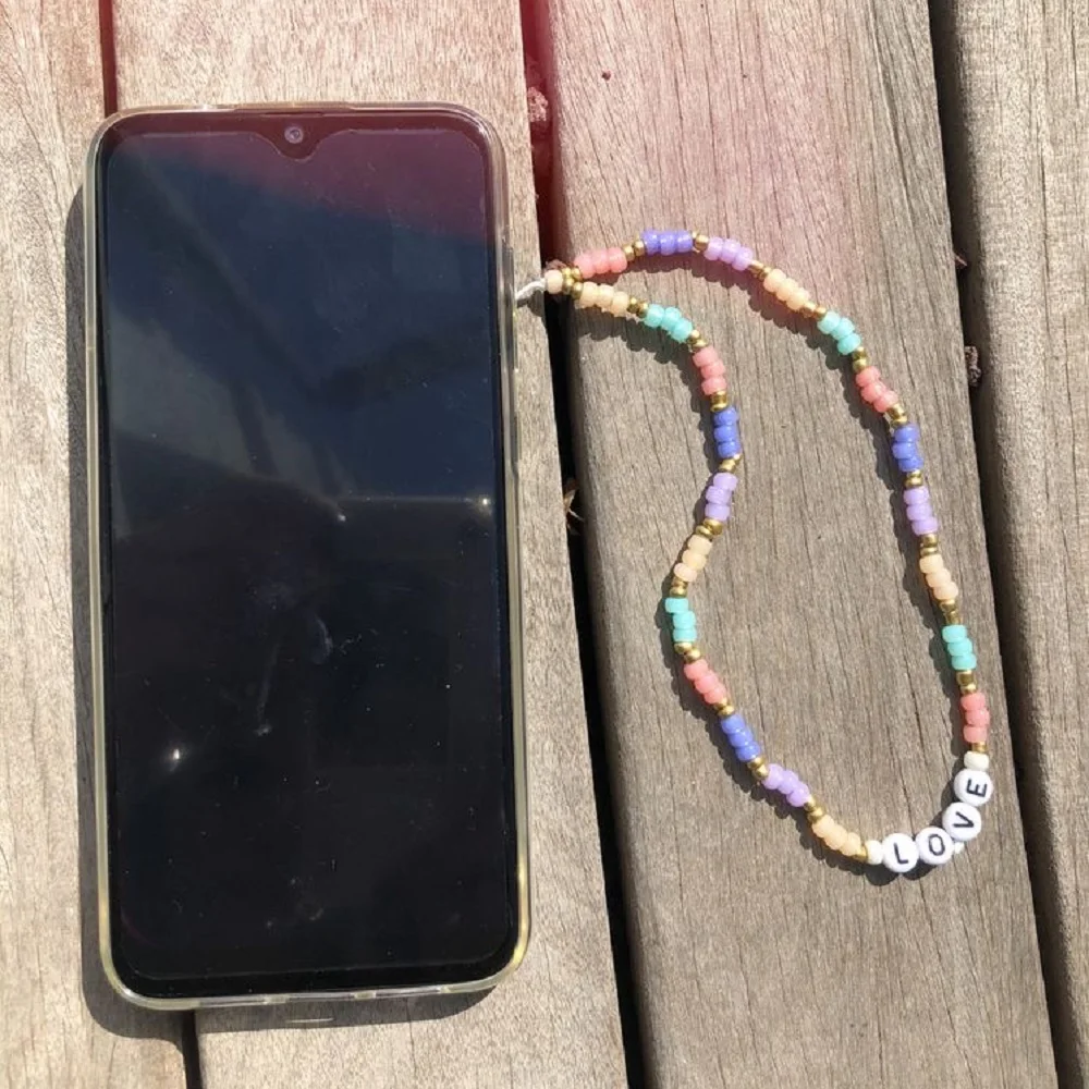 Подвеска для телефона Go2Boho Heishi жемчужный шнурок мобильного цепочка из акрилового