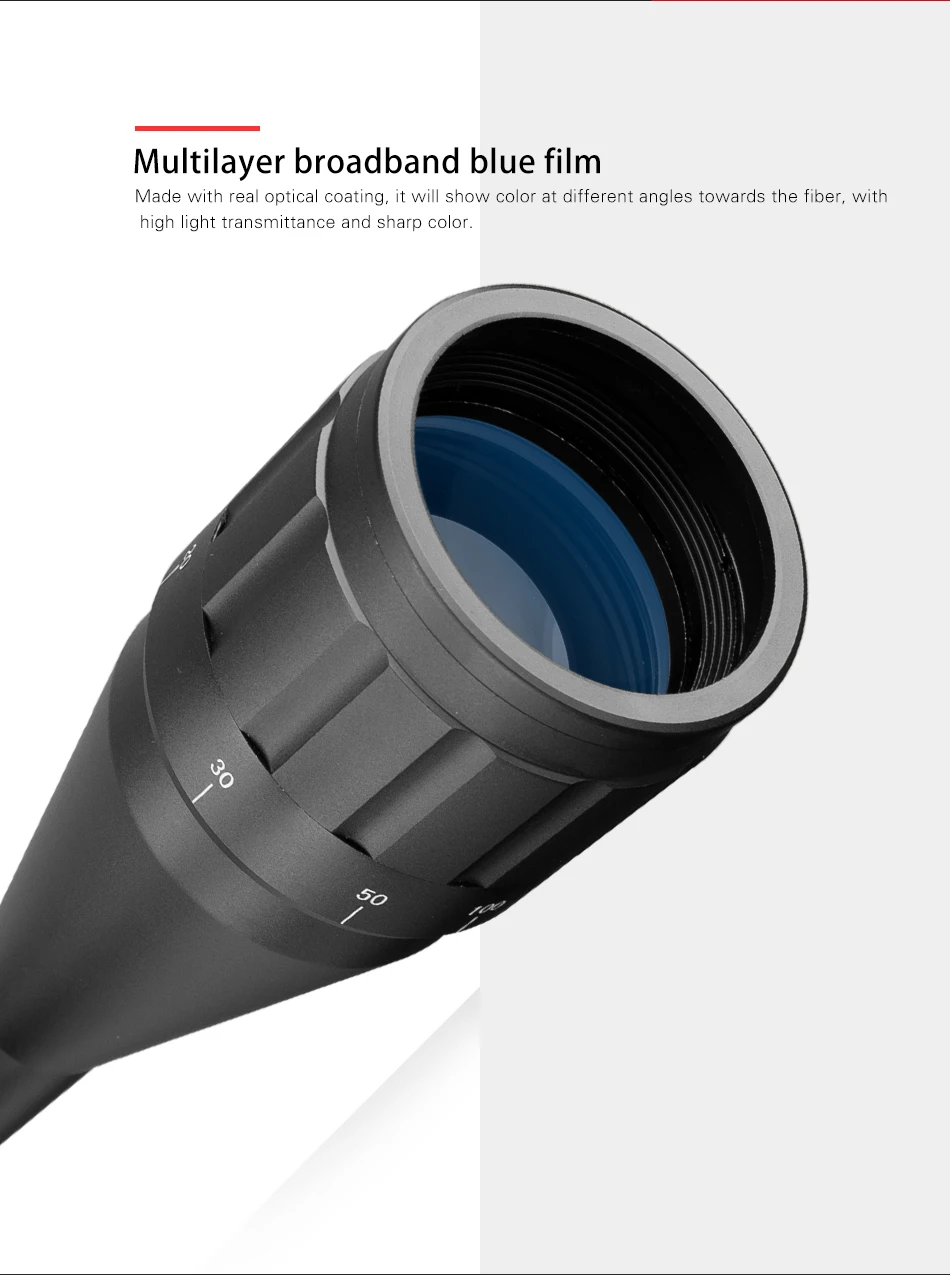 6-24x50 Aoe Riflescope Регулируемый зеленый красный точечный охотничий светильник тактический прицел оптический прицел