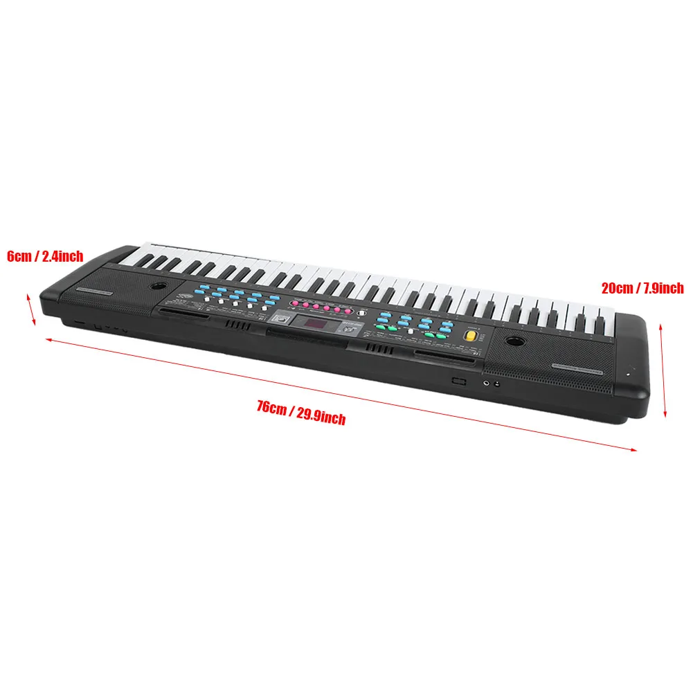 

Multi-Function Portable Digital Music Keyboard Piano With 61 Mini-Sized Keys Suitable For Children Aged Over 5 Years Old