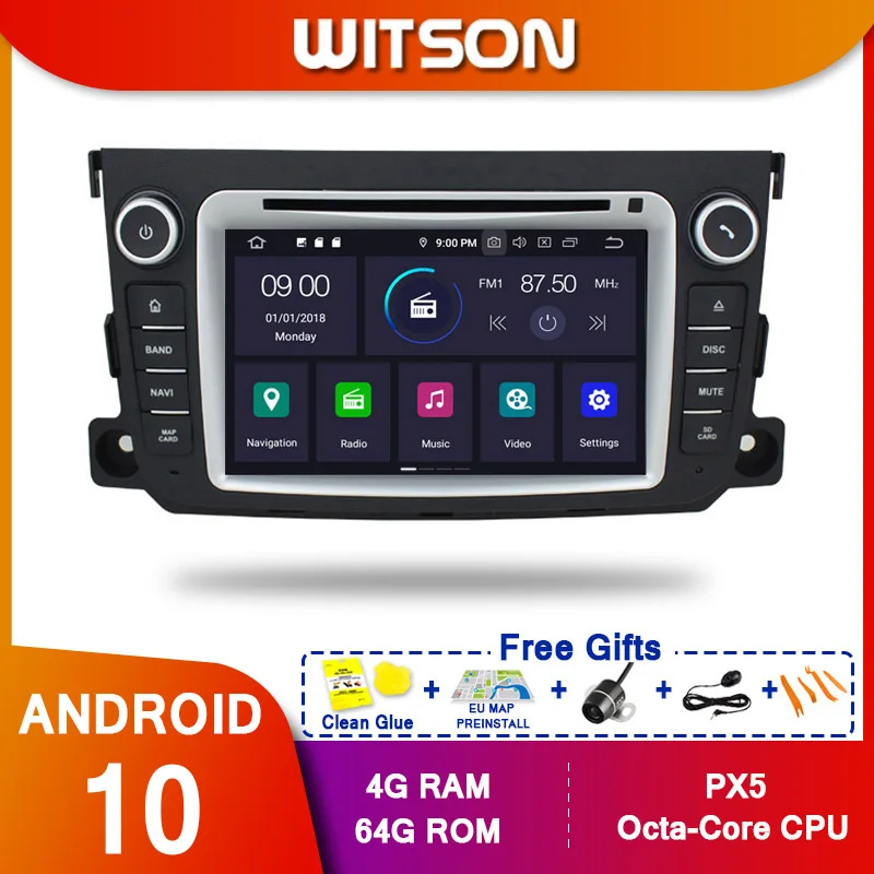 WITSON Android 10 Octa core автомобильный Dvd GPS плеер для MERCEDES BENZ Смарт 2010 2014 IPS экран 4 Гб