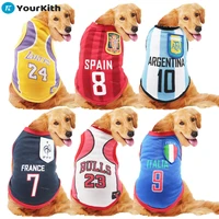 yourkith dog clothing dog vests large dog golden satsuma mesh vest basketball uniforms clothes spring and summer clothes