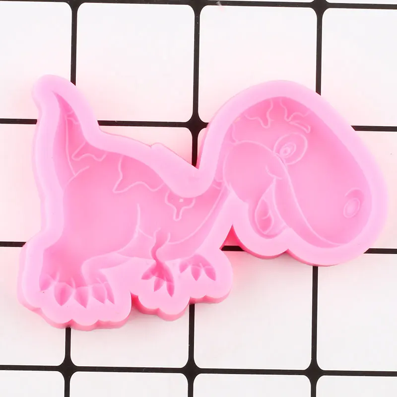 3D мультяшный динозавр силиконовые формы для печенья выпечки конфет шоколада