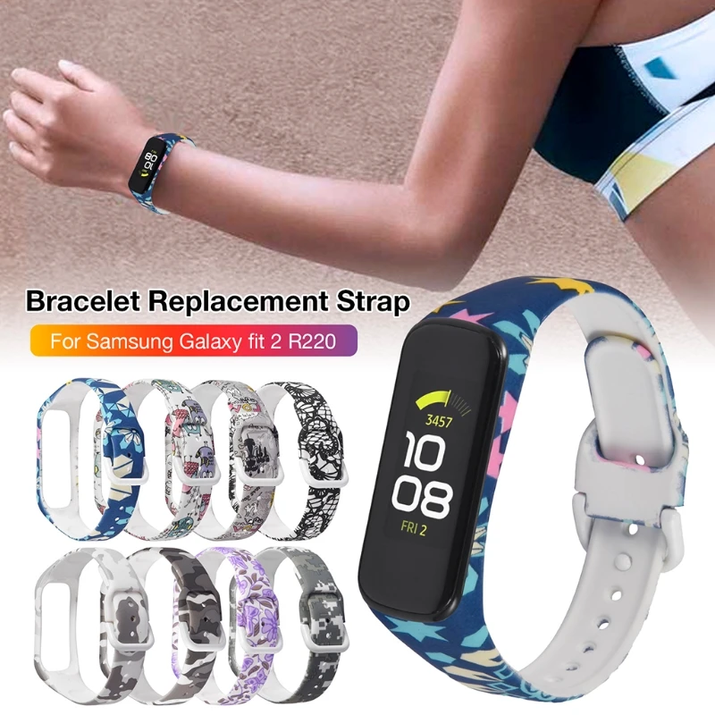 

2021 New For -Galaxy fit 2 SM-R220 Band,Soft Silicone Sport Replacement Strap Band