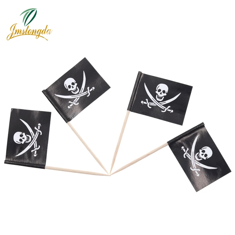 1000 шт Мини двойной нож Пиратская бумажная еда выбирает ужин Шпажки для торта кекс