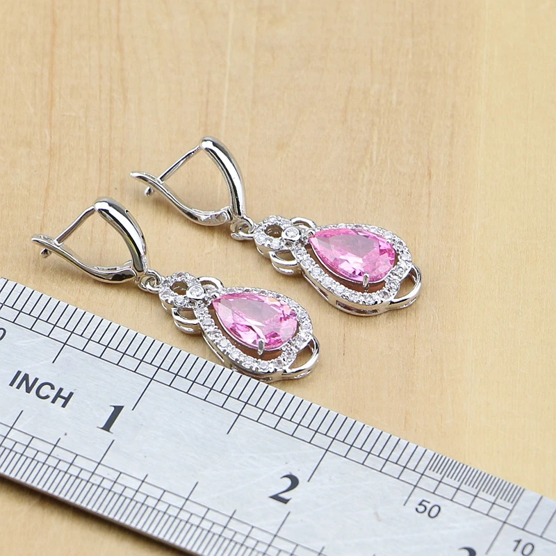 Женский комплект украшений из серебра 925 пробы