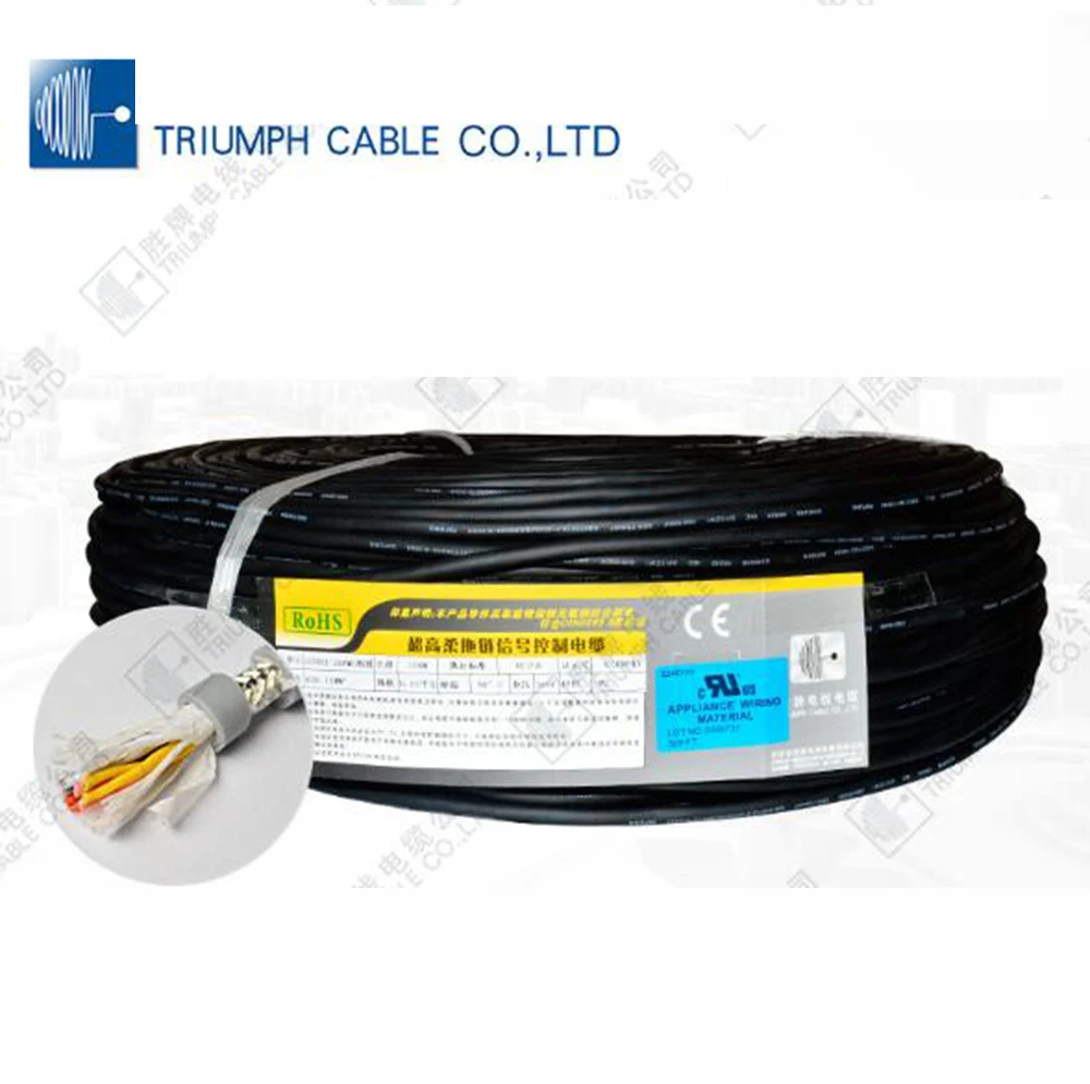 Триумфонный кабель UL20276 24AWG 5 метров 3 ядра/4C/6 ядер 8 миллионов сложений