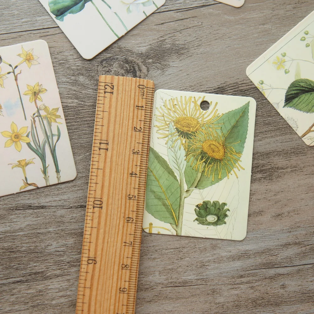 24 шт. Живой Цветок картина с изображением листьев дизайн мини бумажная бирка