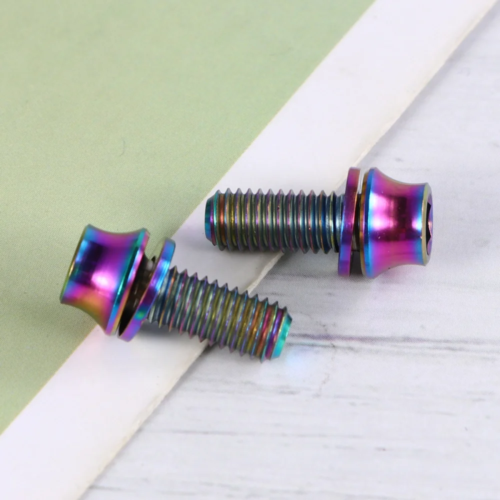 2 шт. винты из титанового сплава для рамы велосипеда|Дверные зажимы нержавеющей