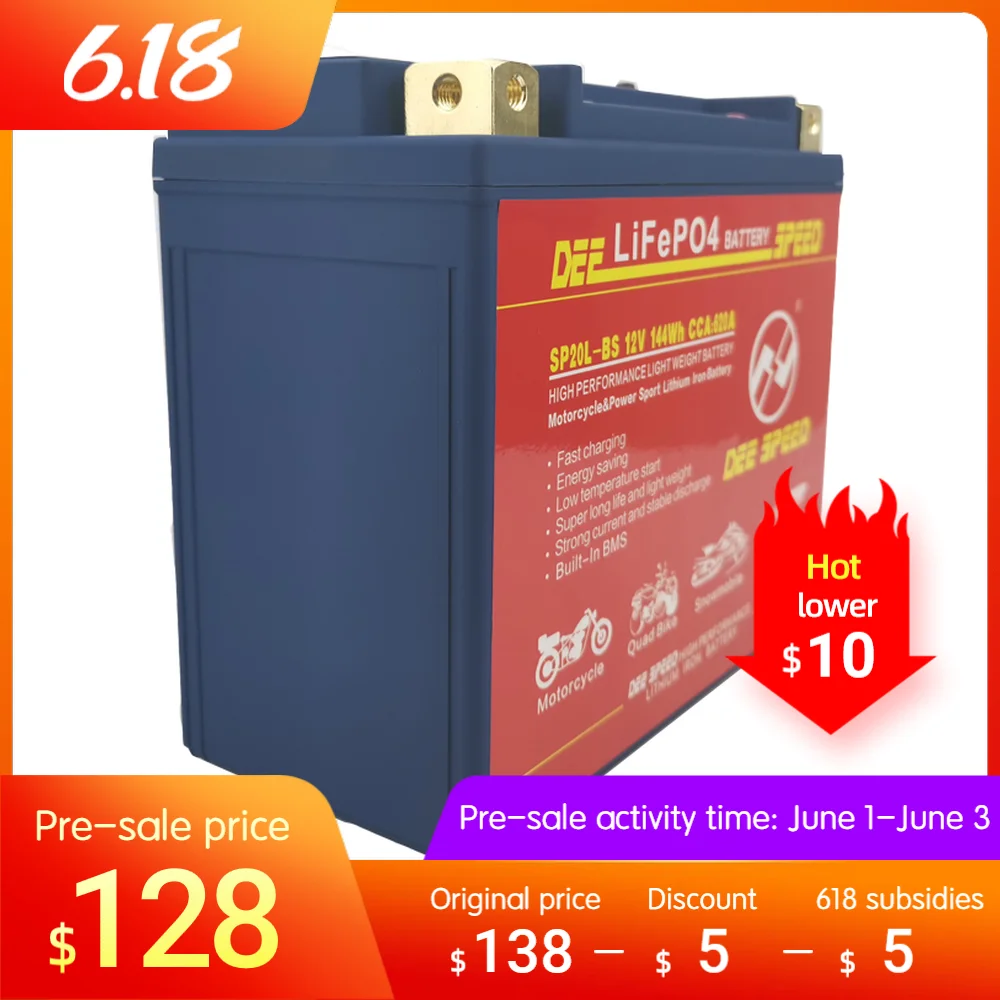 Аккумуляторы LifePo4 для мотоциклов литий Железный Аккумулятор bmw 12 В 7 а/ч 10 А/ч 14 20 с
