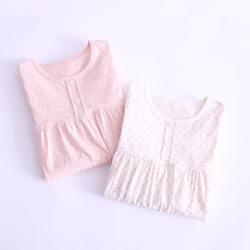 Ночная рубашка принцессы пижамы для девочек детская ночная осенняя одежда