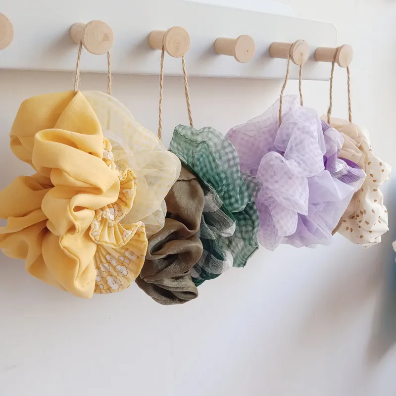 

3 шт./лот, летние аксессуары для волос для женщин, корейские женские эластичные резинки, простой Тканевый Резиновый головной убор, ободки для...