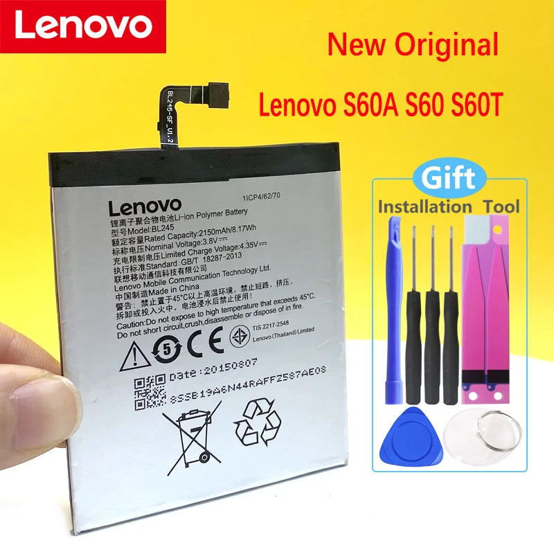 В наличии 100% Новая батарея для Lenovo S60a S60 a Bl245 Мобильный телефон Замена + номер