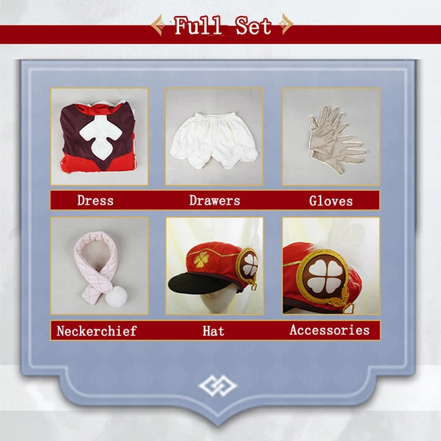 

Game Genshin Impact Cosplay Halloween Klee Genshin Impact Klee Cosplay Dress Halloween Klee Cosplay Wigs Ponytails Beige Medium