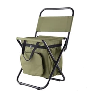 multi functional outdoor folding stool portable stool with insulation package back fishing stool beach chairs and stools 2021