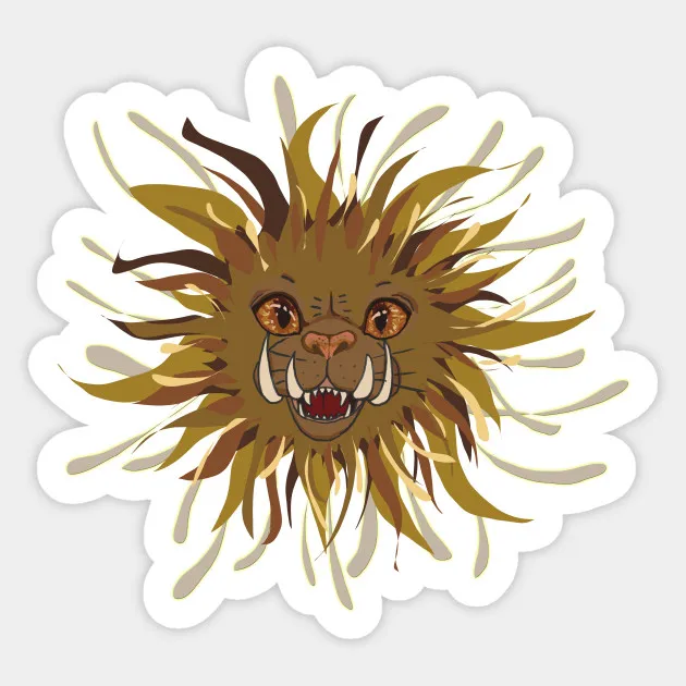 С фантастическими животными мультфильм каракули стикер Винтаж Бар для кафе дома