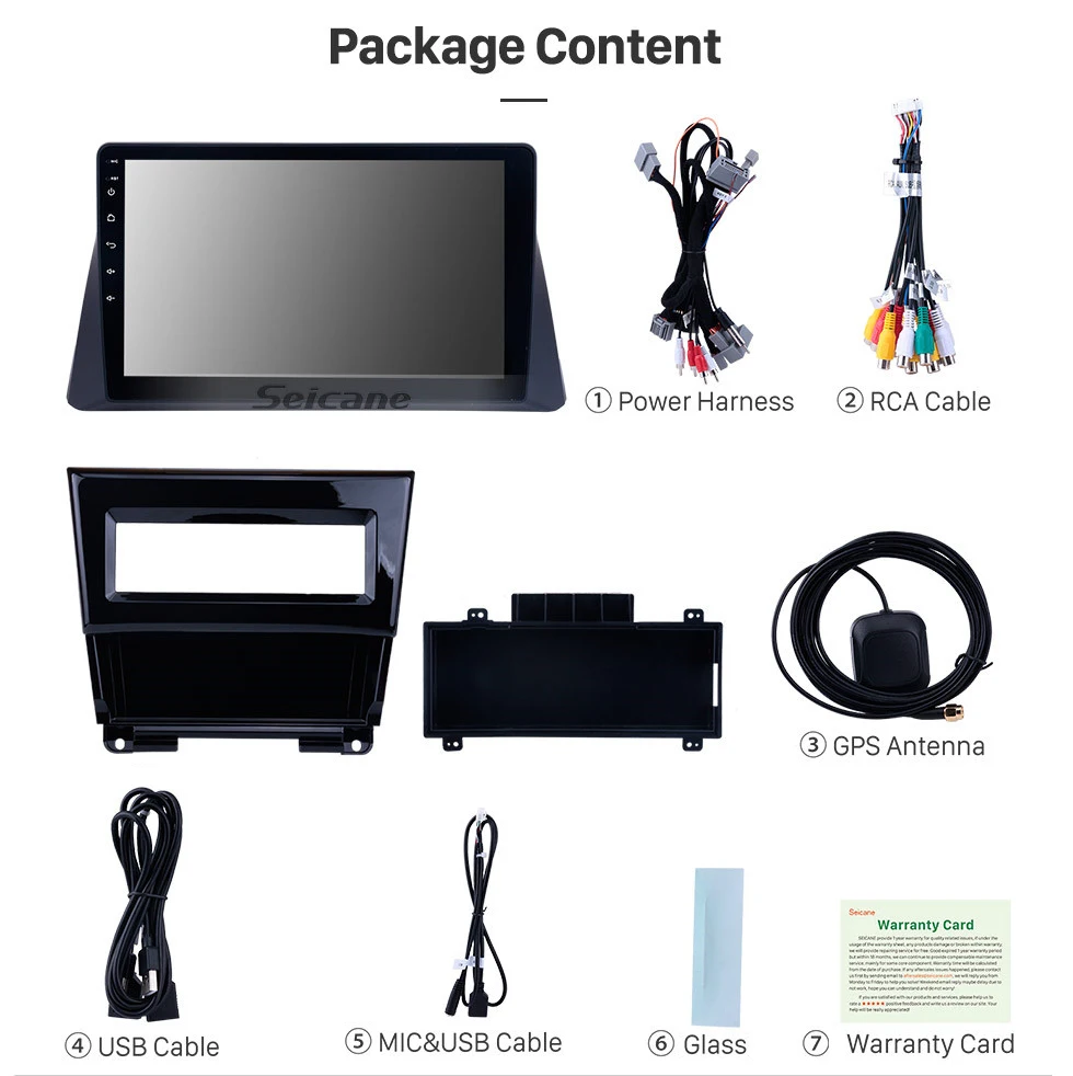 Seicane 10,1 дюймов Android 9,0 ips 8-ядерный gps навигационный радио для 2008-2013 Honda Accord 8 авто блок плеер Поддержка RDS DVR