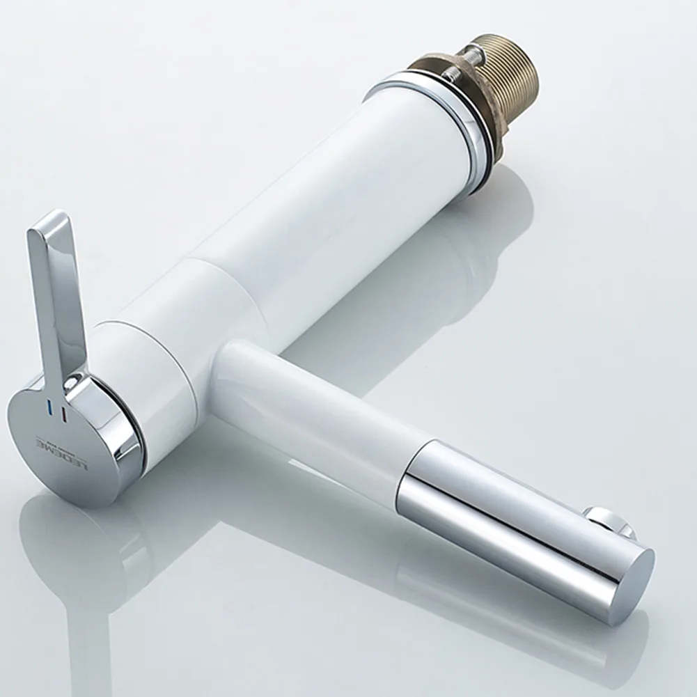 

Modern Classic Style Basin Faucets White Sink Pull Out Faucet Bathroom Faucets Basin Hot Cold Mixer Bathroom Washbasin Taps