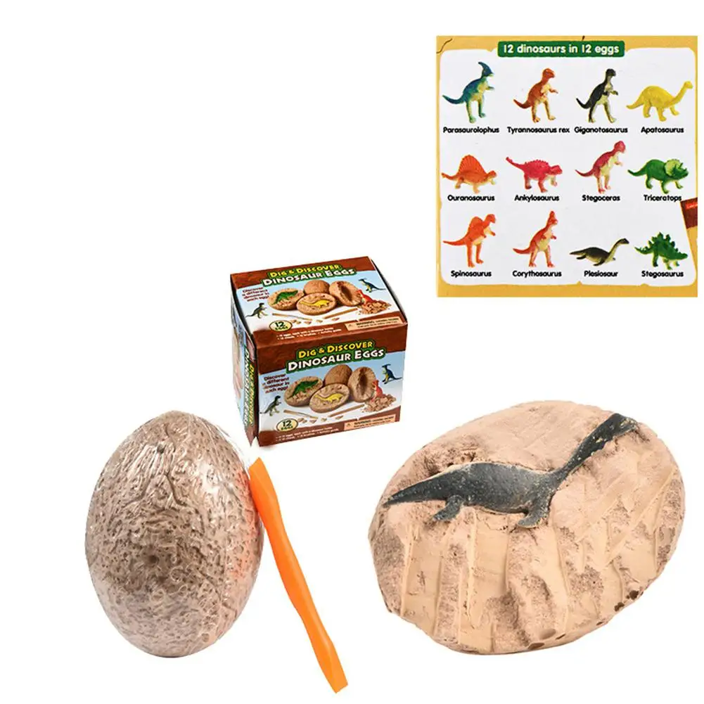 1 шт. динозавр яйца раскопки динозавры Fossil Dig Up Kit имитация тираннозавра Рекс