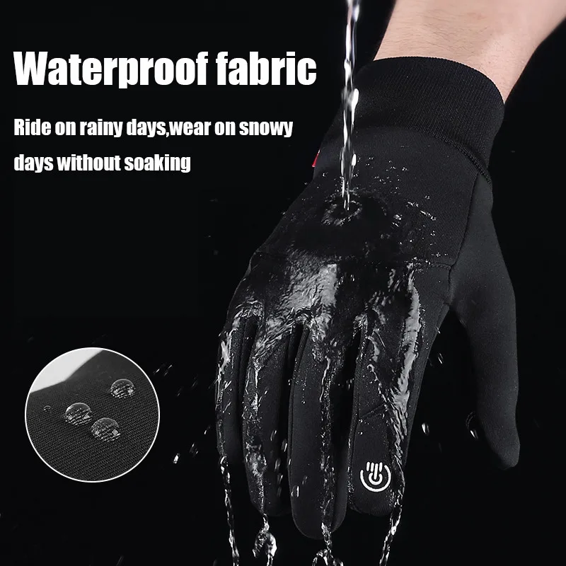 Unisex Touchscreen Winter Thermal Warm Cycling Outdoor Non-Slip Windproof Gloves Bicycle Bike Ski Outdoor Camping Motorcycle enlarge