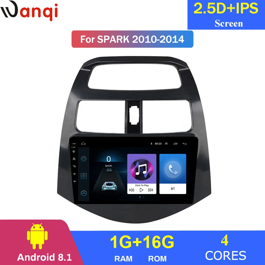 Для Chevrolet Spark 2010-2014 Автомобильный Радио Мультимедиа Видео плеер навигация gps Android 8