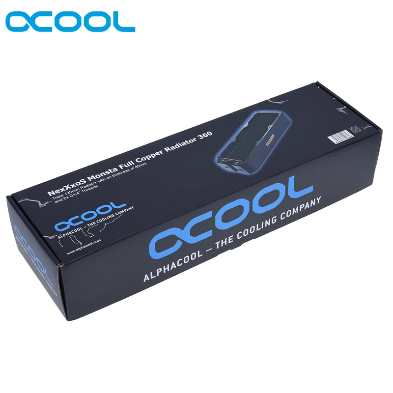 Alphacool NexXxoS Monsta/86 мм толщина 120*3 мм/360 радиатор 12 см вентилятор watercooler радиаторы