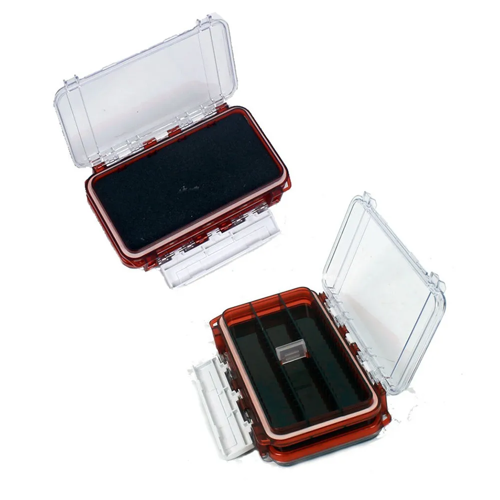 

Double Side Fishing Lure Tackle Hook Storage Box Waterproof Fly Fishing Lure Box 2 Sides Design Fishing Box Fish Accessories
