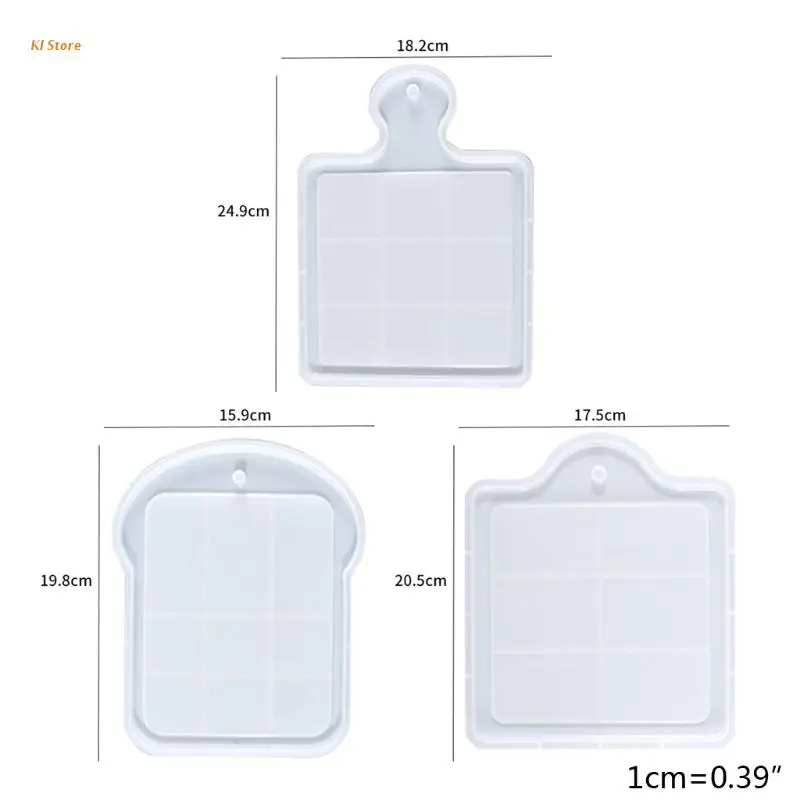 

Rectangle Tray Epoxy Resin Mold Home Table Coaster Serving Board Casting Silicone Mould DIY Crafts Jewelry Holder Mold