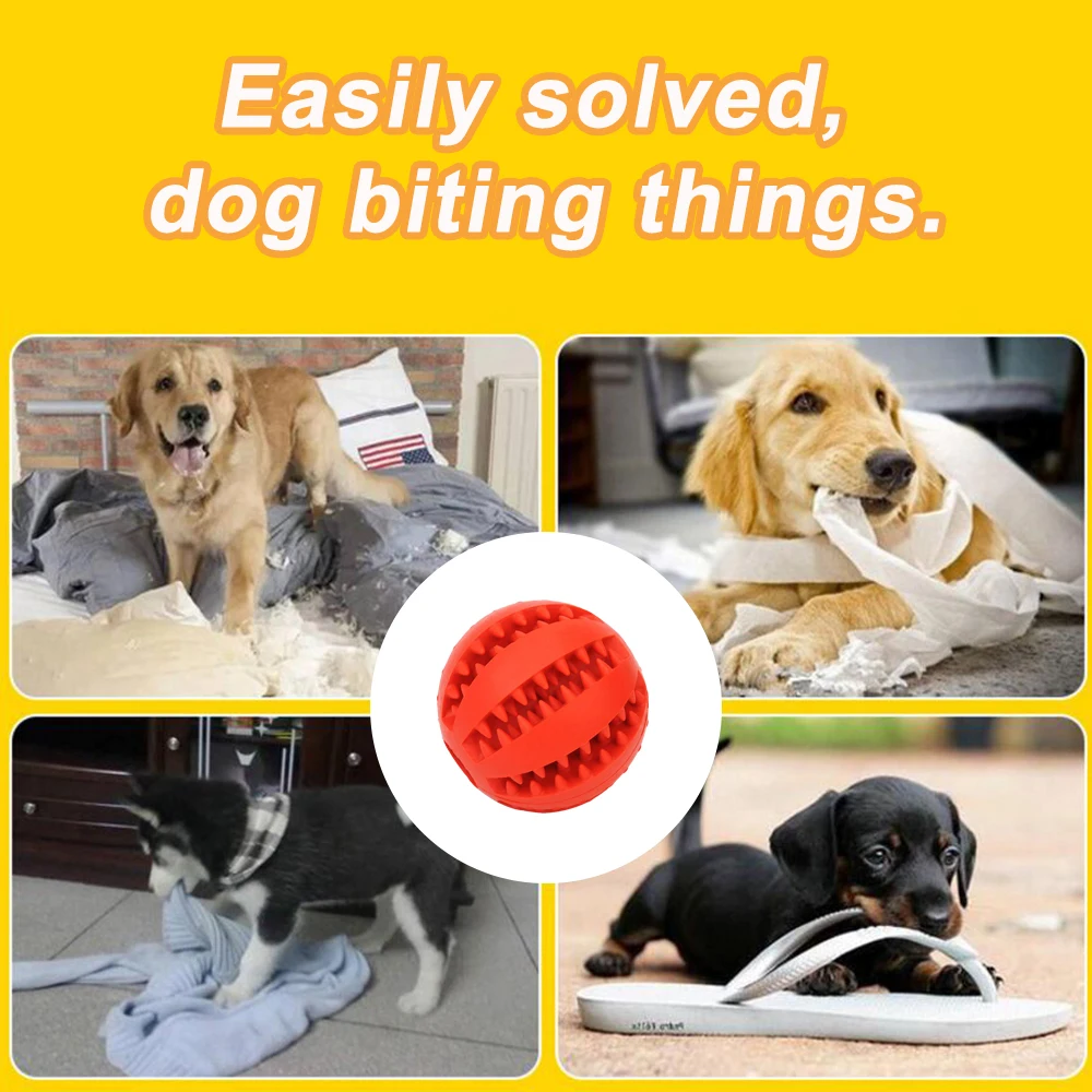 Собака зубной мячик игрушки 5/7 см разрешено содержание домашних резиновые жевать
