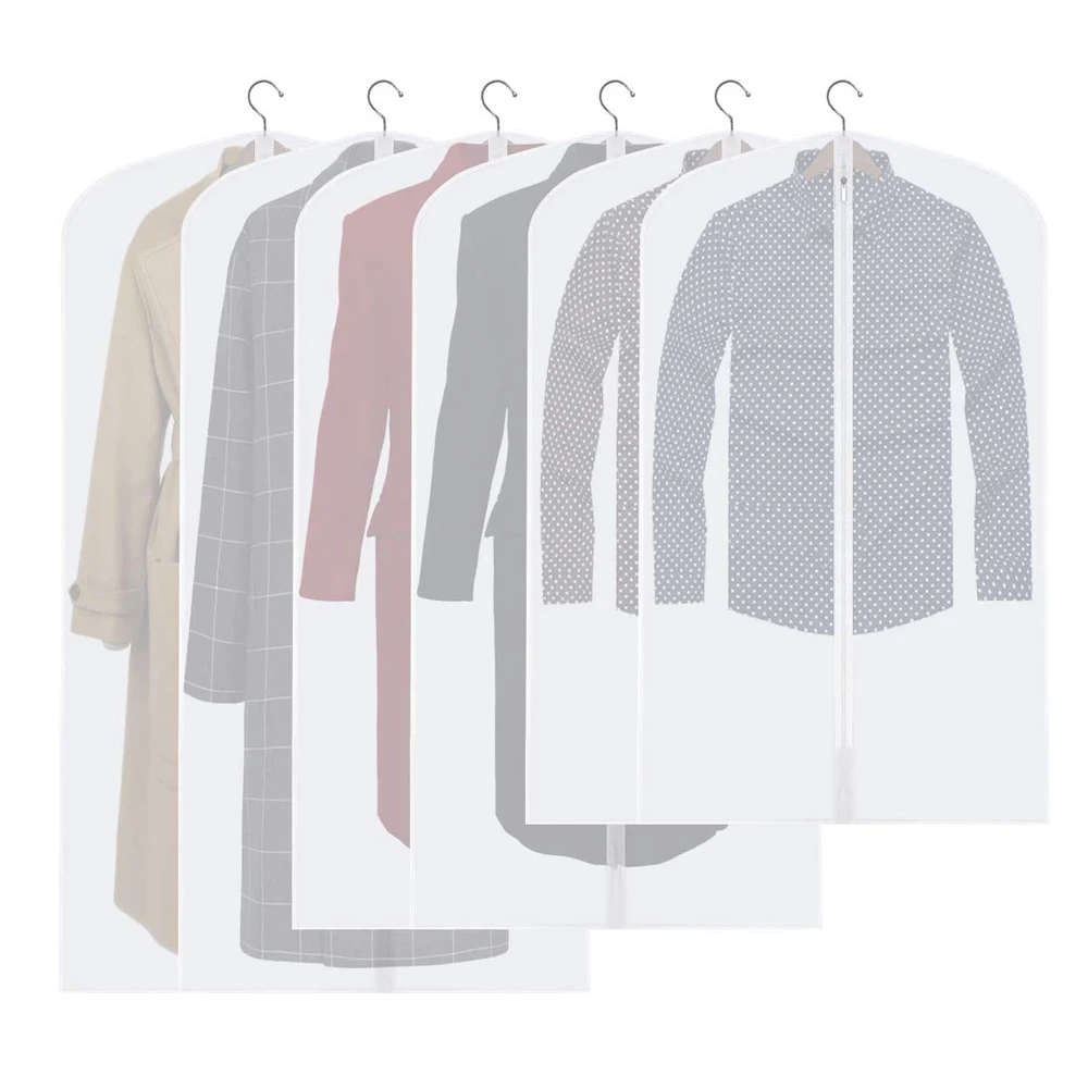 Пылезащитный чехол для одежды подвесной костюма пальто домашней сумки хранения