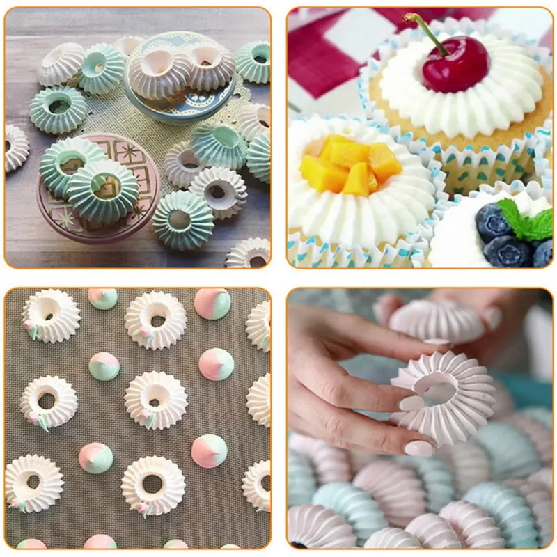 

Stainless Steel Icing Piping Nozzles Cookie Biscuit Russian Ice Cream Pastry Tips Cake Mold Cake Decorating Tool Kitchen Gadgets