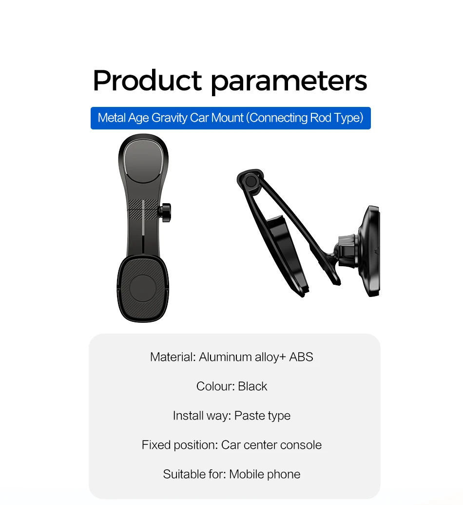 ROCK Car Phone Holder Magnetic Mobile Phone Car Holder Stand for Cell Phone Universal Car Mount Holder for Smartphone