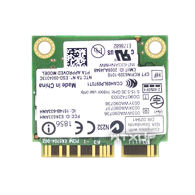 Ultimate N 6300 633ANHMW двухдиапазонный 450 Мбит/с Половина мини PCI E Wi Fi адаптер Беспроводная