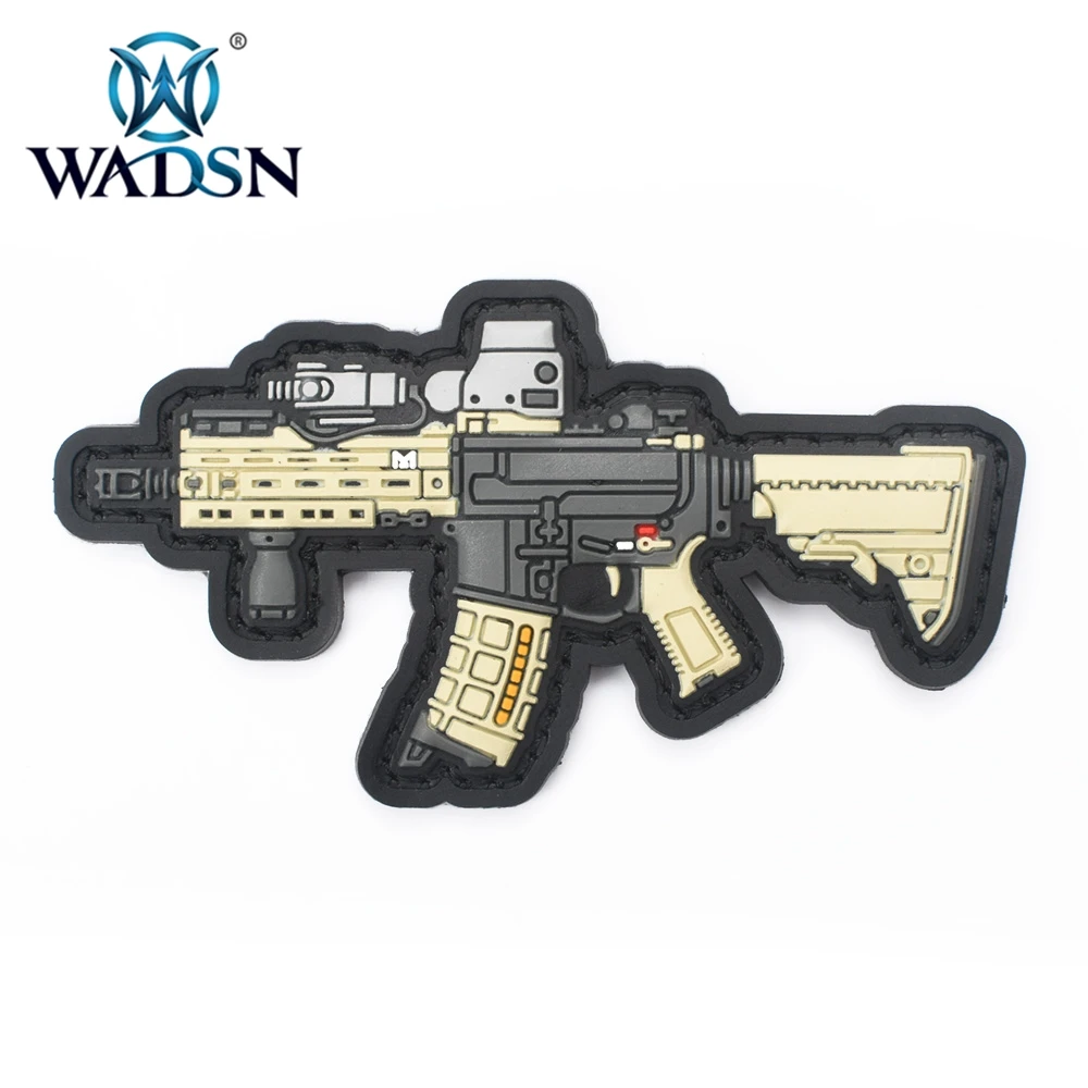 MK18 Geissele WADSN мини MK18 Geissele моделирующий патч военный армейский тактический боевой патчи 1911 пистолетные эмблемы Аппликации, бейджи инструменты для улицы - Цвет: MK18 Geissele