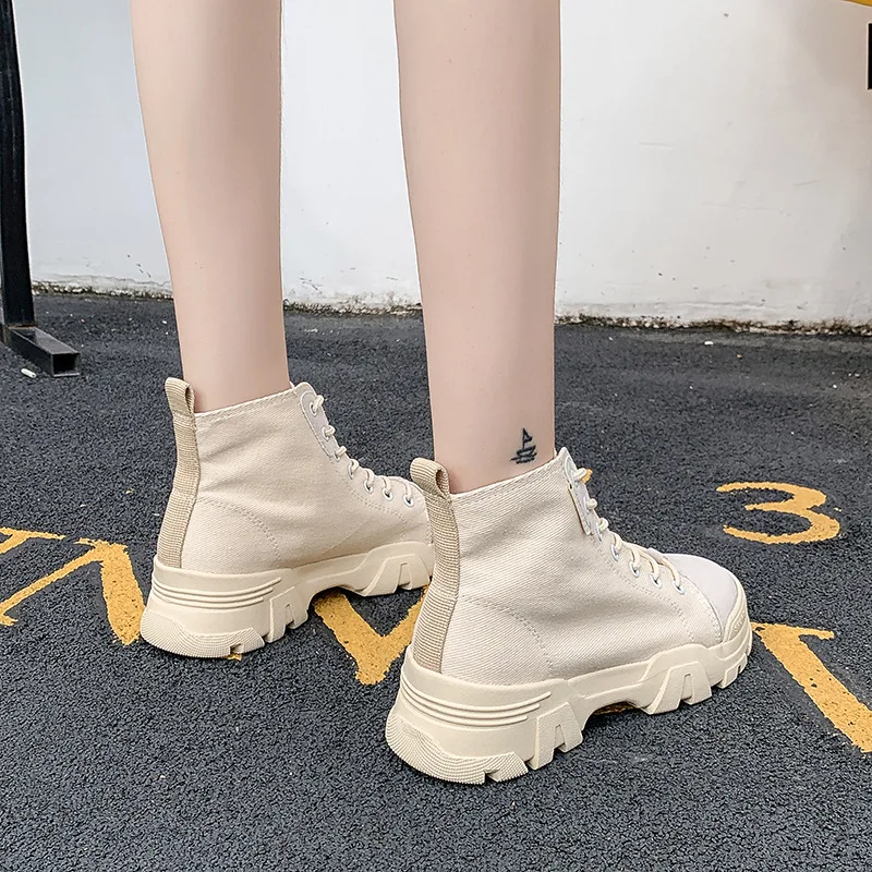 SWYIVY парусиновая обувь женские полуботинки со шнуровкой однотонная женская 2019