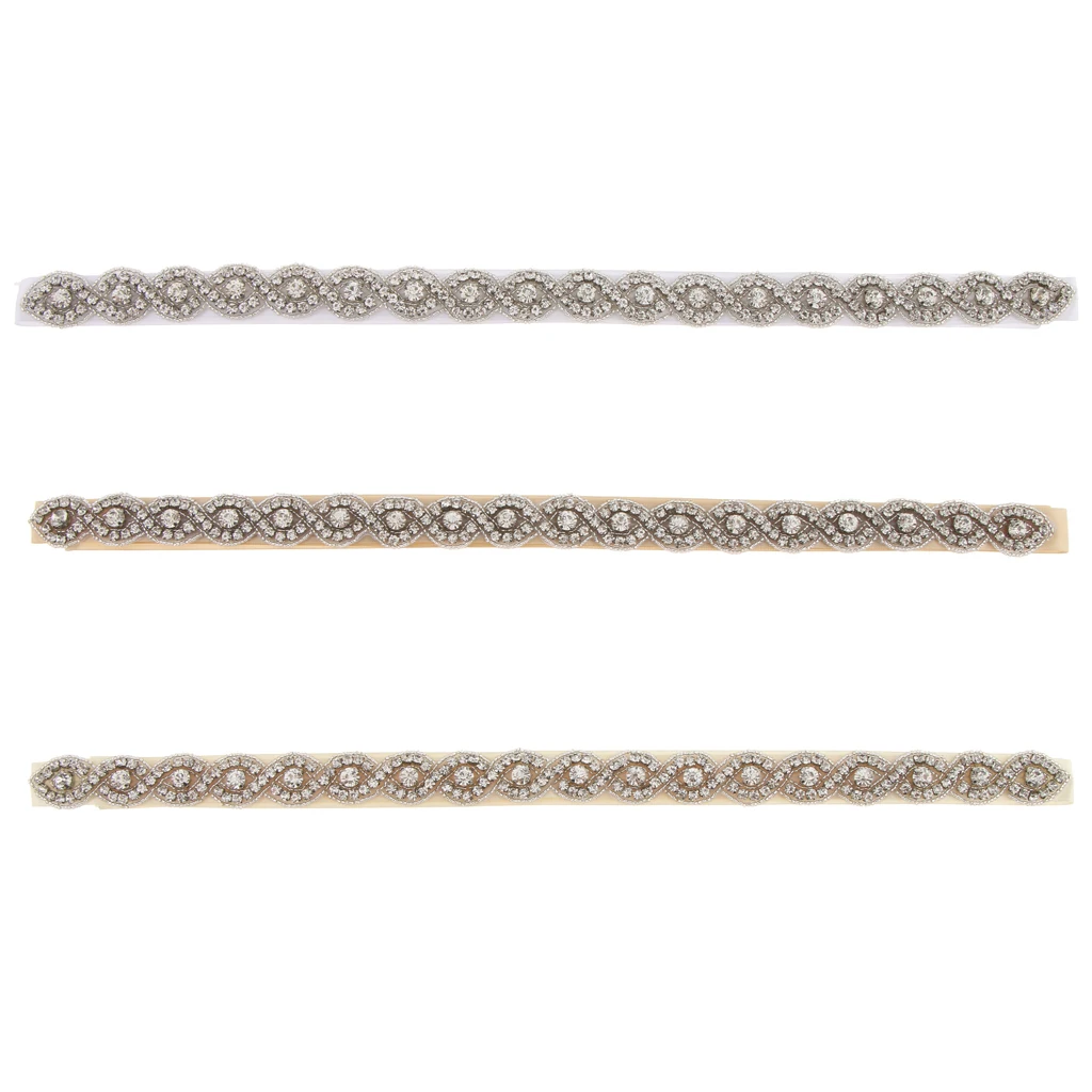 

Crystal Wedding Dress Belt Bridal Applique Sash Women Girls Dress Accessories