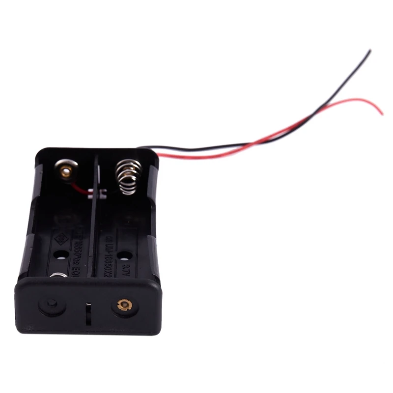 2 шт. Черный 2x18650 3 7 V Батарея держатель Чехол Коробка w проволочные выводы |