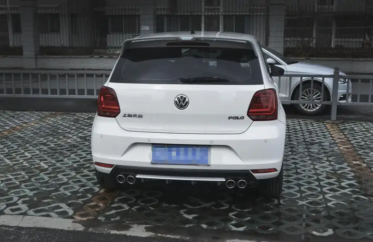 Для POLO ABS задний бампер диффузор защитные бамперы для 2011 2016 Volkswagen Боди Комплект