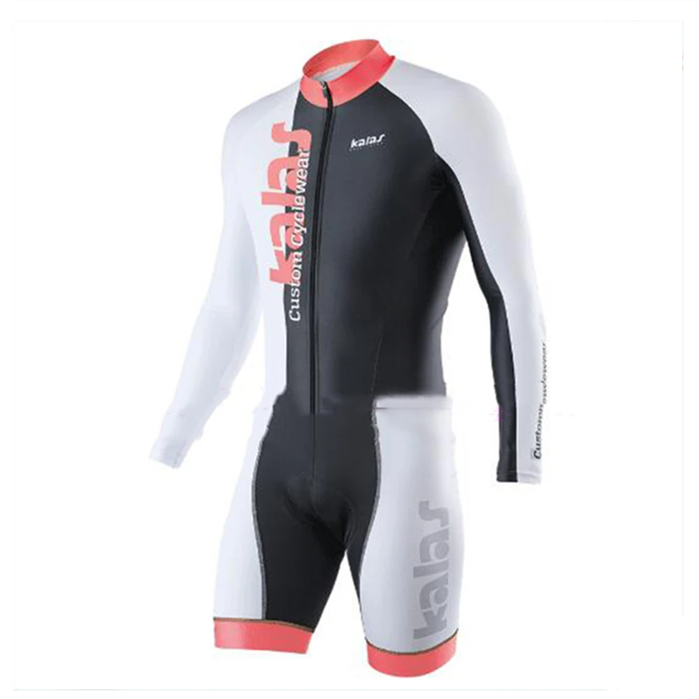 

Kalas professional team bike triathlon long-sleeved DRESS suit ropa ciclismo hombre outdoor cycling MTB swimming running tights