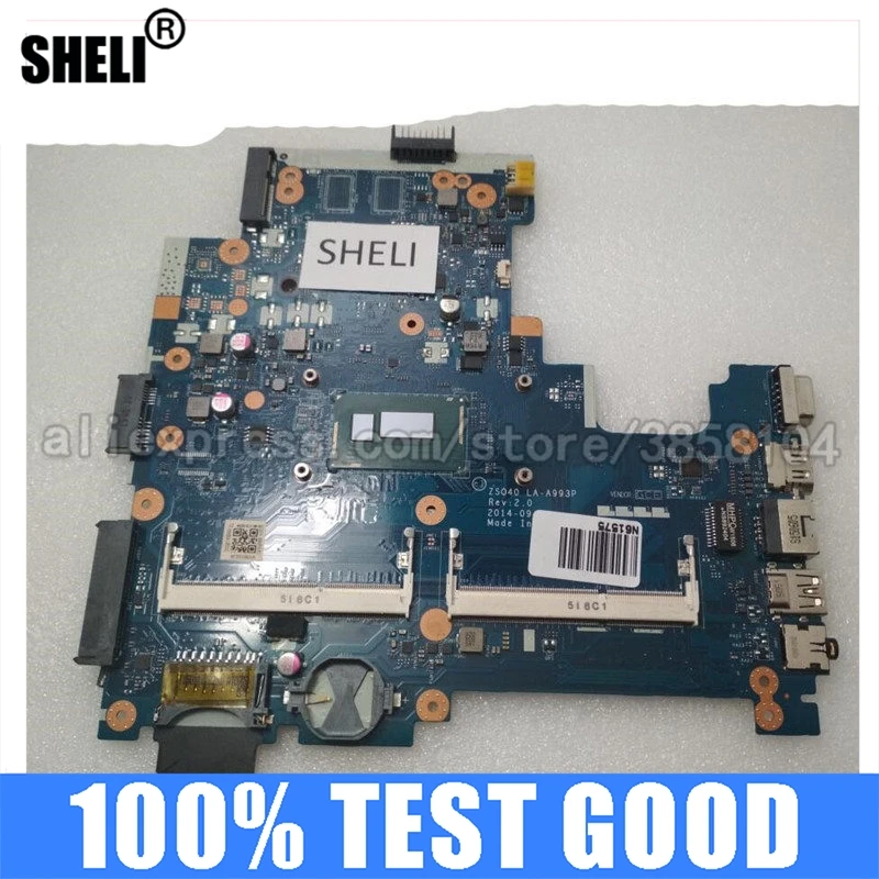 SHELI для HP 14-R 240 G3 материнская плата с I3-4005U процессор ZSO40 LA-A993P 766270-501 766270-001